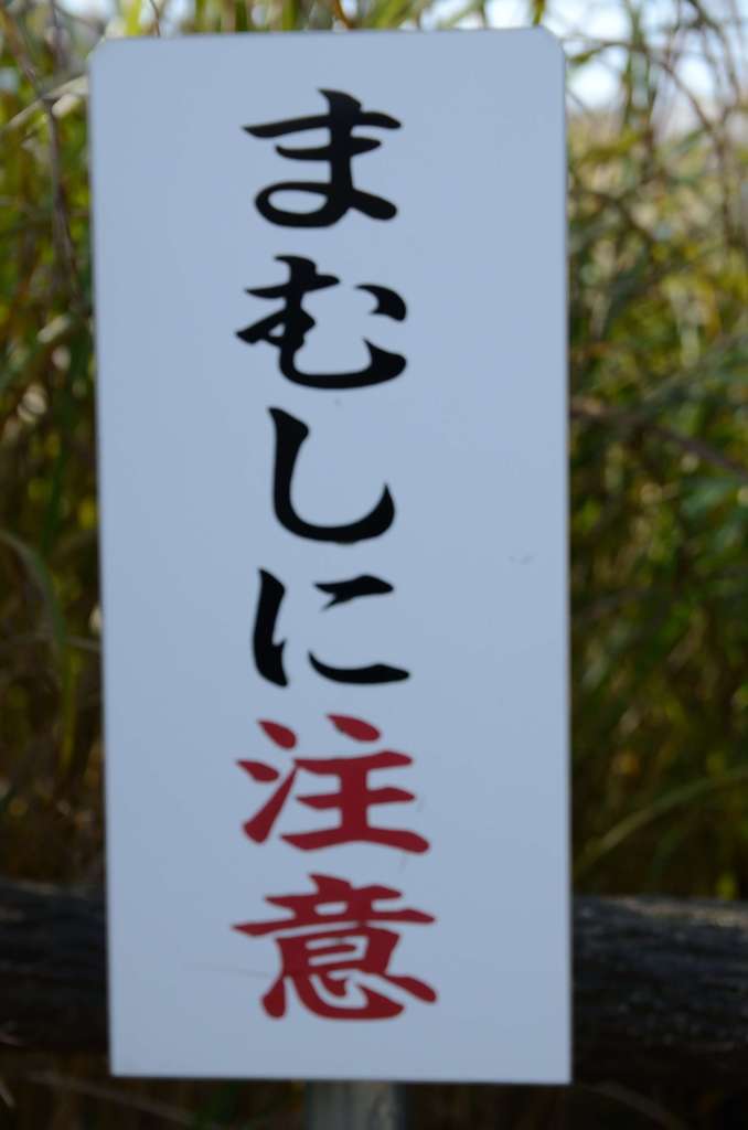 まむしに注意