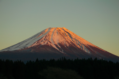 富士に夕焼け。