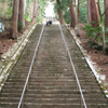 身延山久遠寺に続く階段。