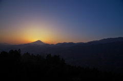 富士山と丹沢。