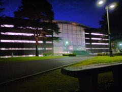 夜のベンチ