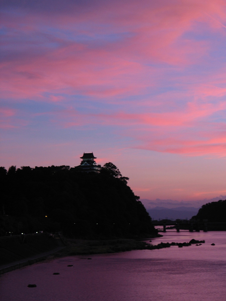 国宝の夕焼け