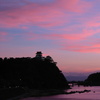 国宝の夕焼け
