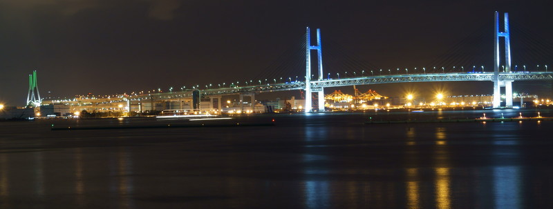 The Bay bridge of Yokohama