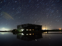 築地松と星ぐる