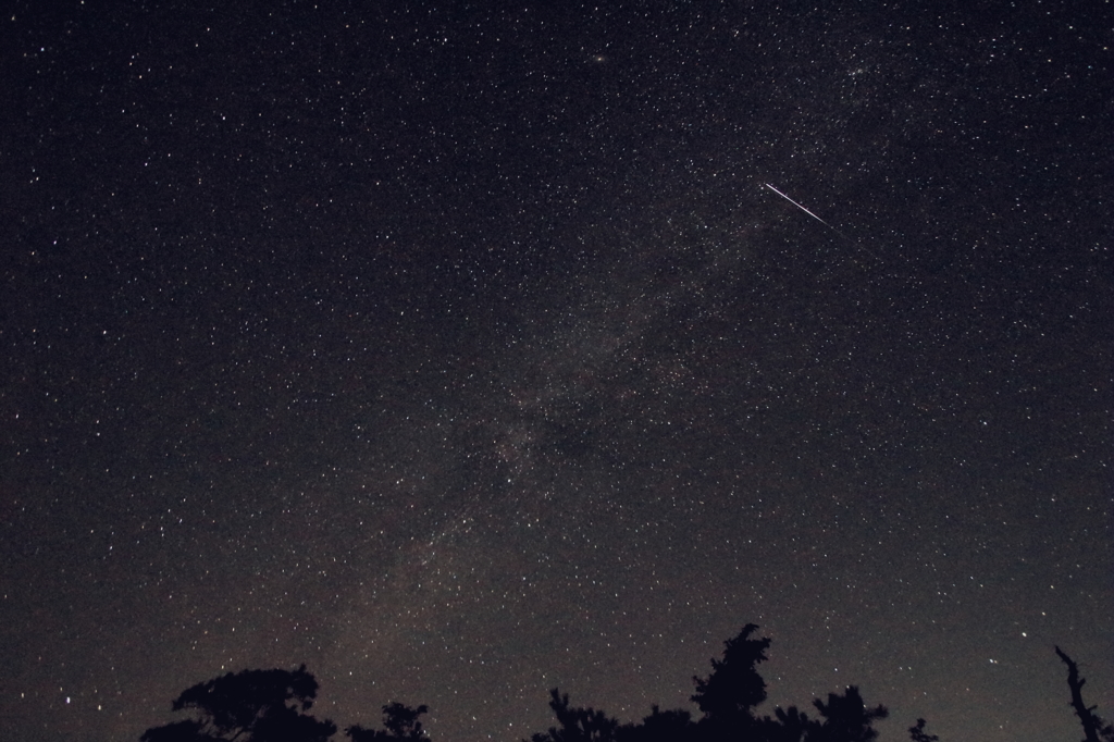 天の川とペルセウス流星群　その2