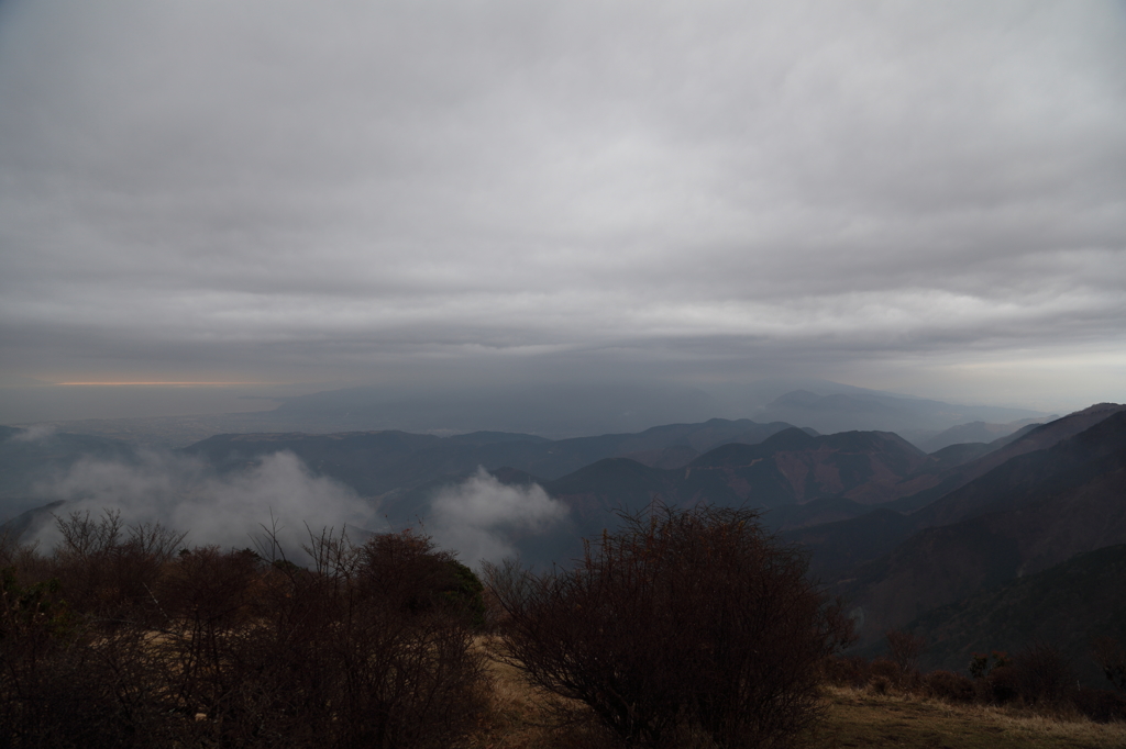 鍋割山中腹からの富士山