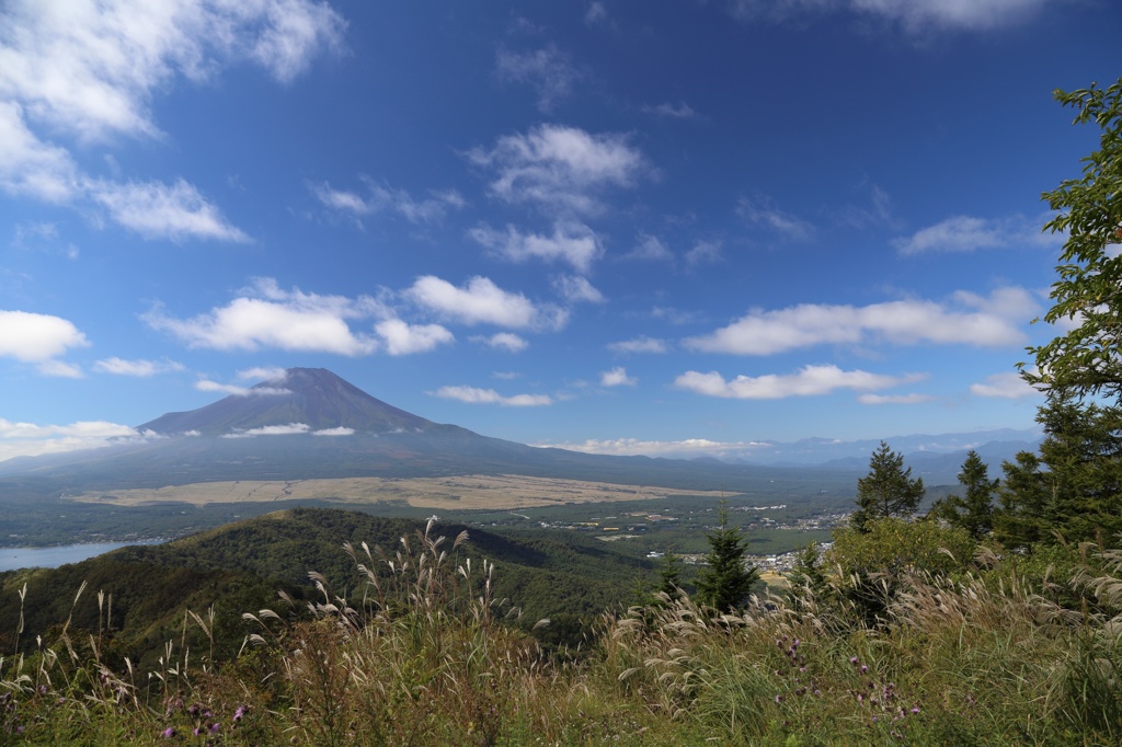 石割山山頂からの富士山