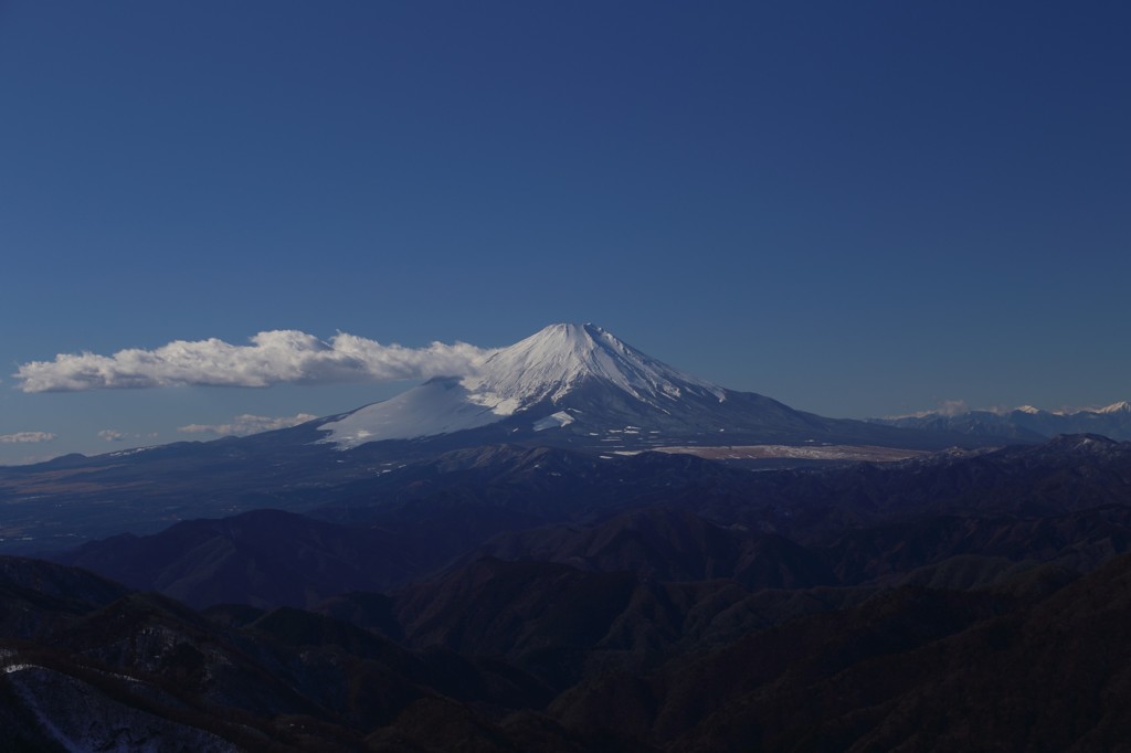 富士山と丹沢山塊