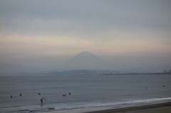 梅雨の富士