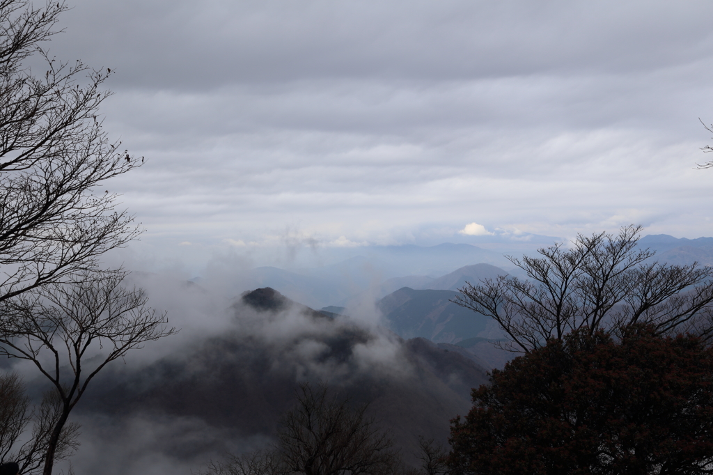 鍋割山山頂からの富士山