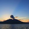 桜島の朝焼け