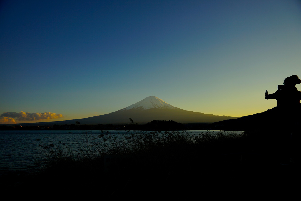 Mt. Fuji and soft ice cream