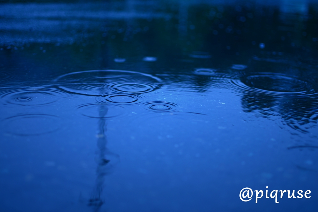 雨の足音