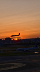 福岡空港夕景