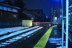 テールランプの軌跡