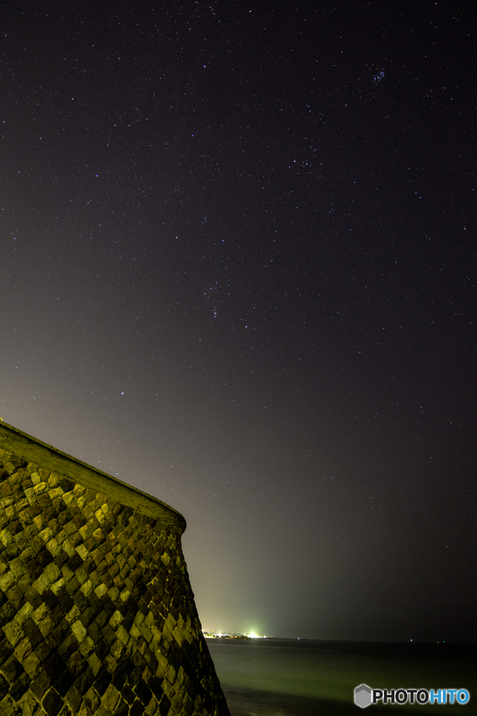 頭上の星空