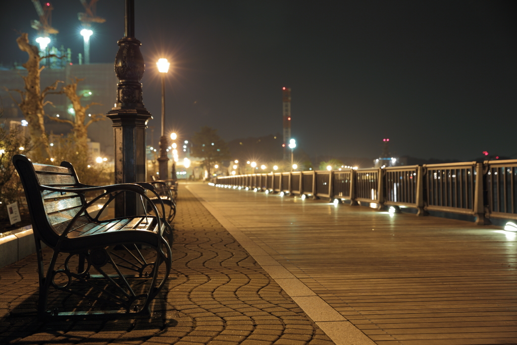 主のいないベンチ