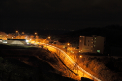 夜の峠道