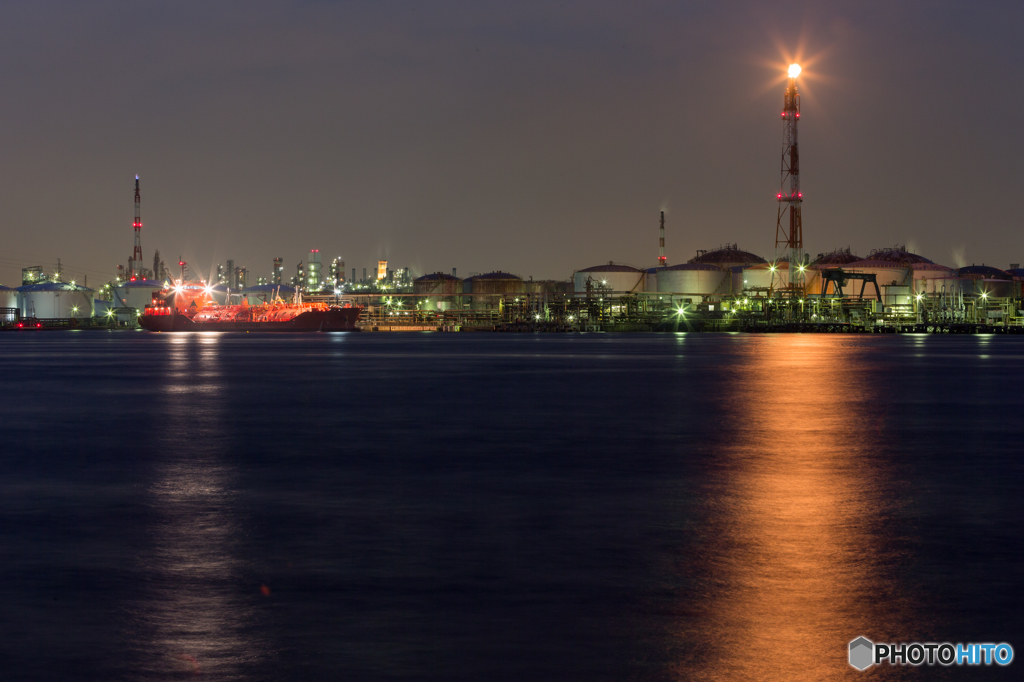 Factory night view
