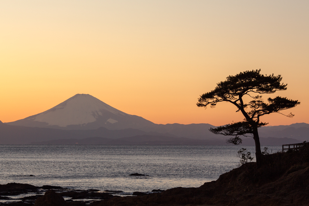 2014年1月19日の日没風景4