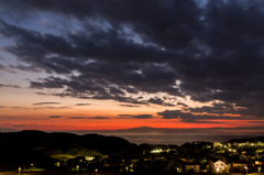 夕焼けの伊豆半島4