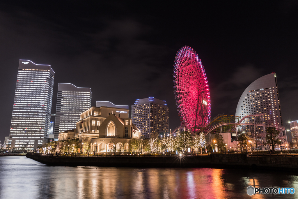 Minato Mirai the night view