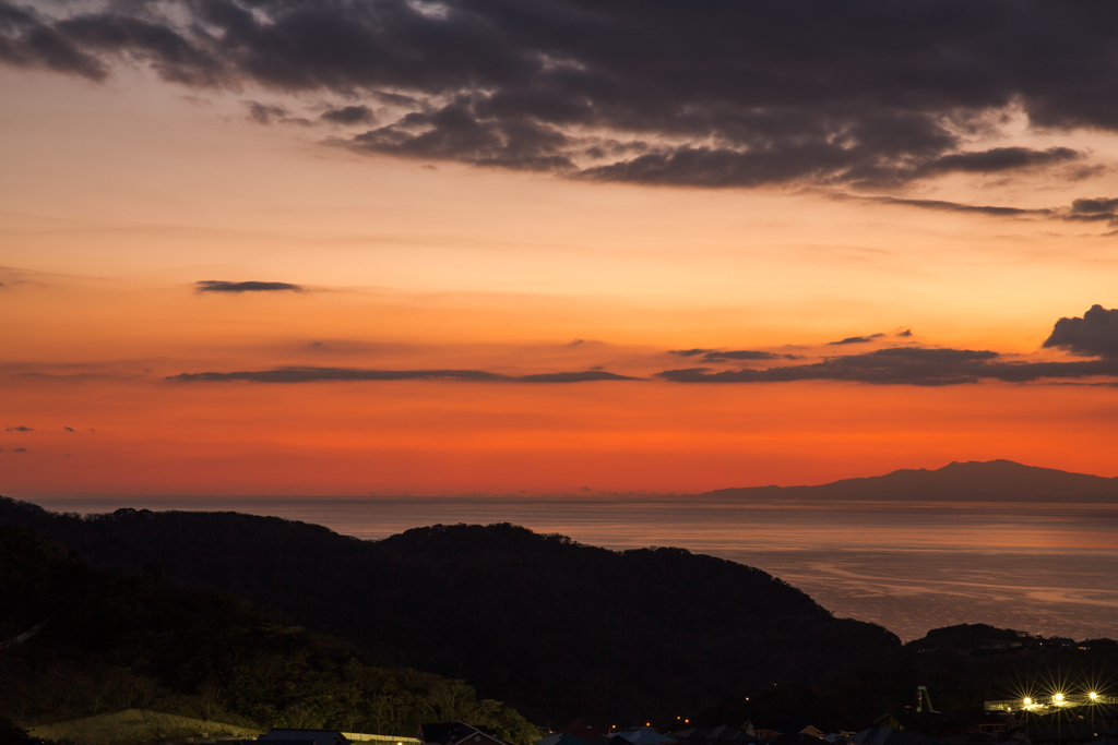 夕焼けの伊豆半島2