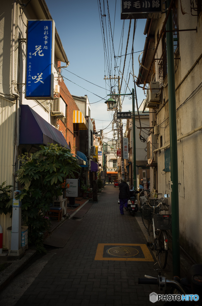 陽の当たらない路地裏