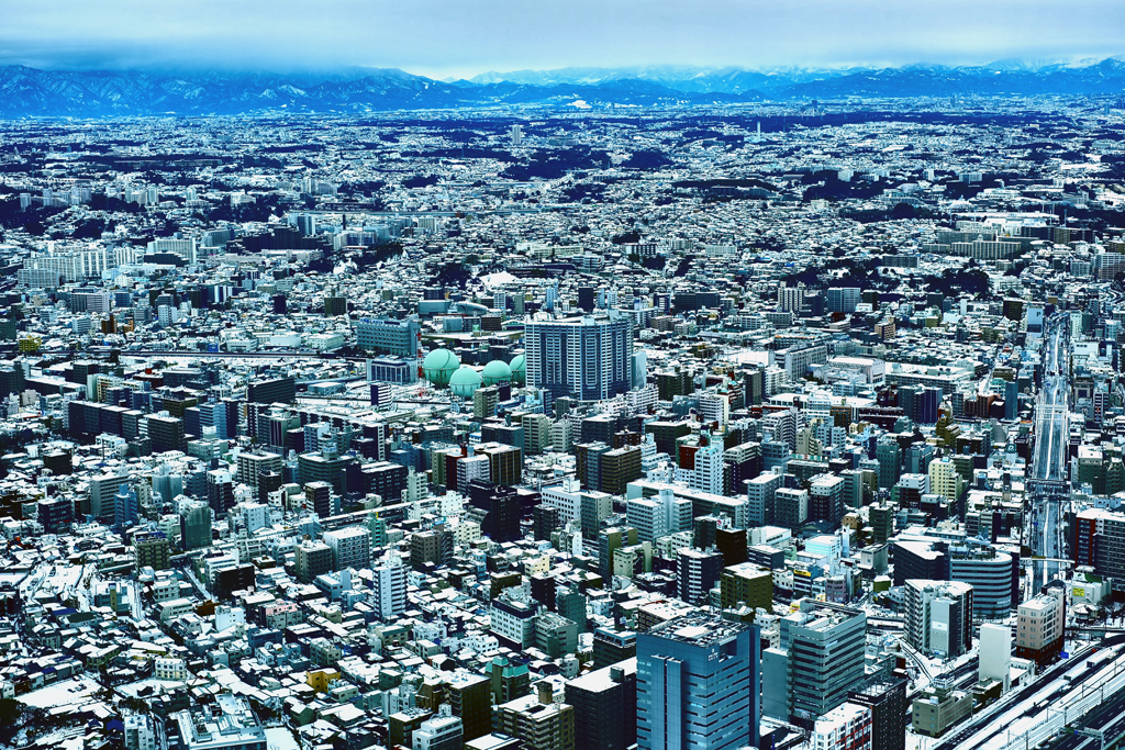 雪景色を空から見てみよう6