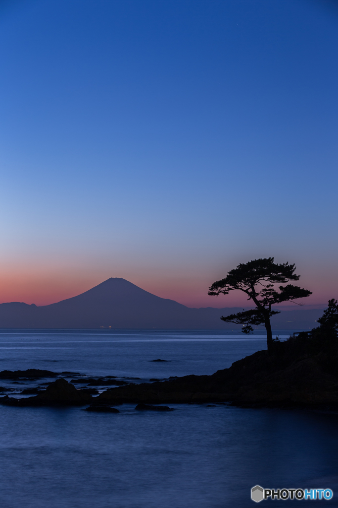 夕景から夜景へ