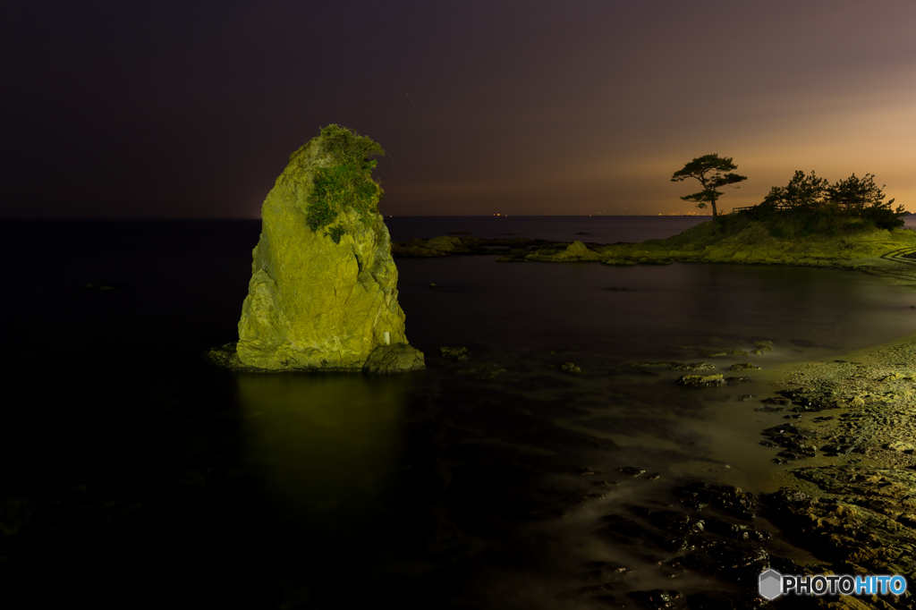 2016年2月5日深夜の立石公園夜景 