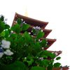 紫陽花模様の五重塔