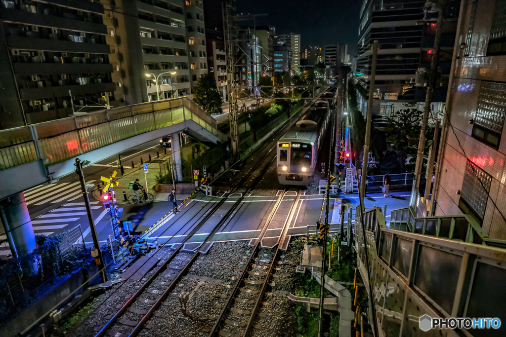 帰りは電車で