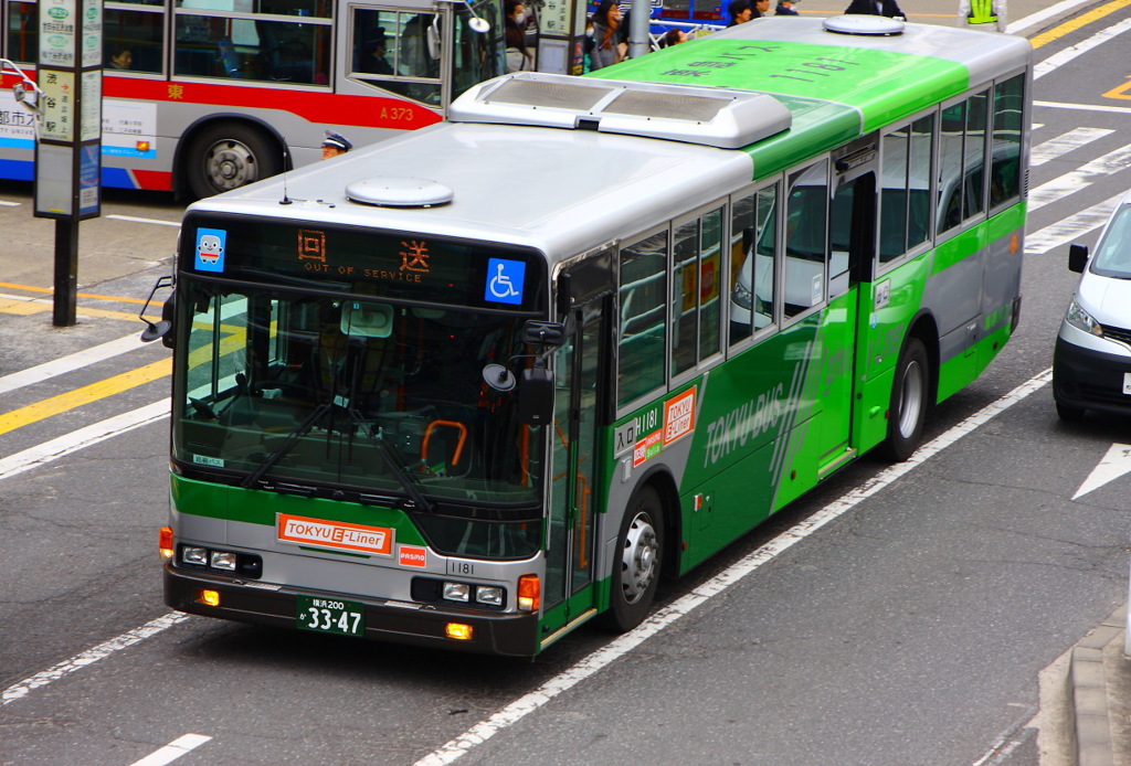 東急バス H1181 三菱LKG-MP35FP 2011年式