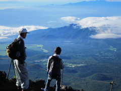 富士山　八合目から