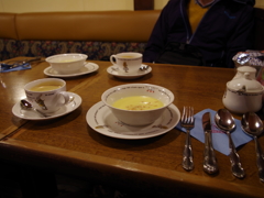 コーンポタージュとコーヒー