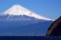 波濤の彼方　富士山遠望