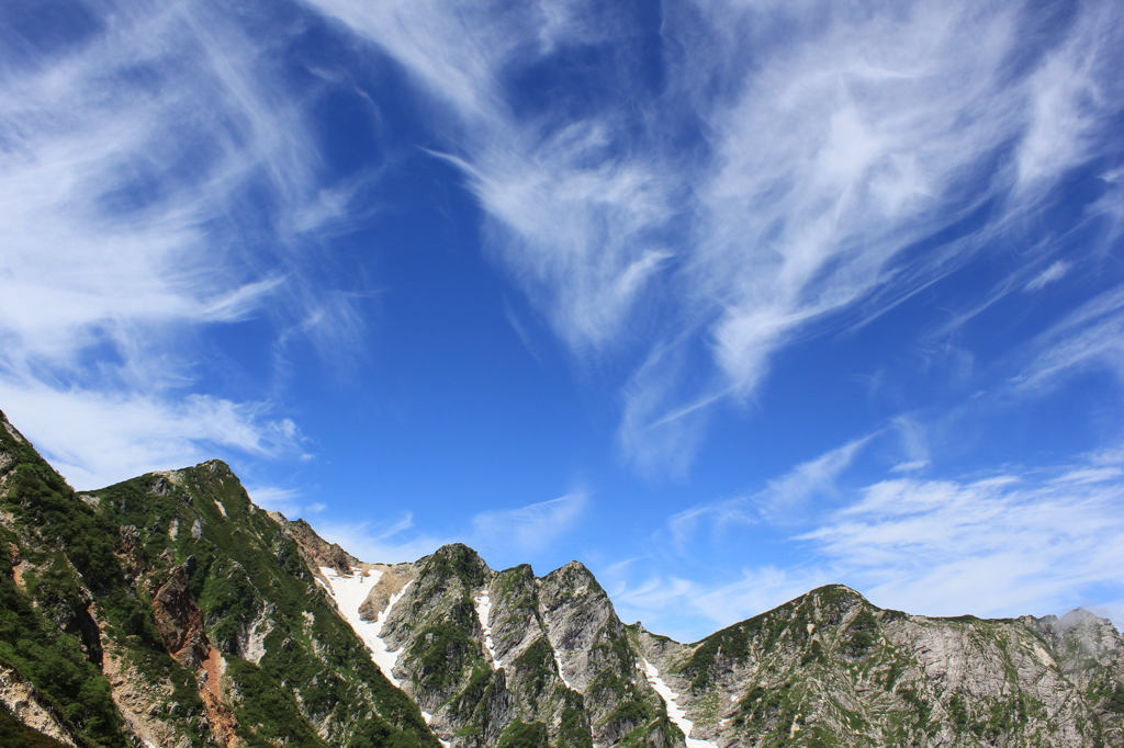 山と空とそして流れる雲・・・・