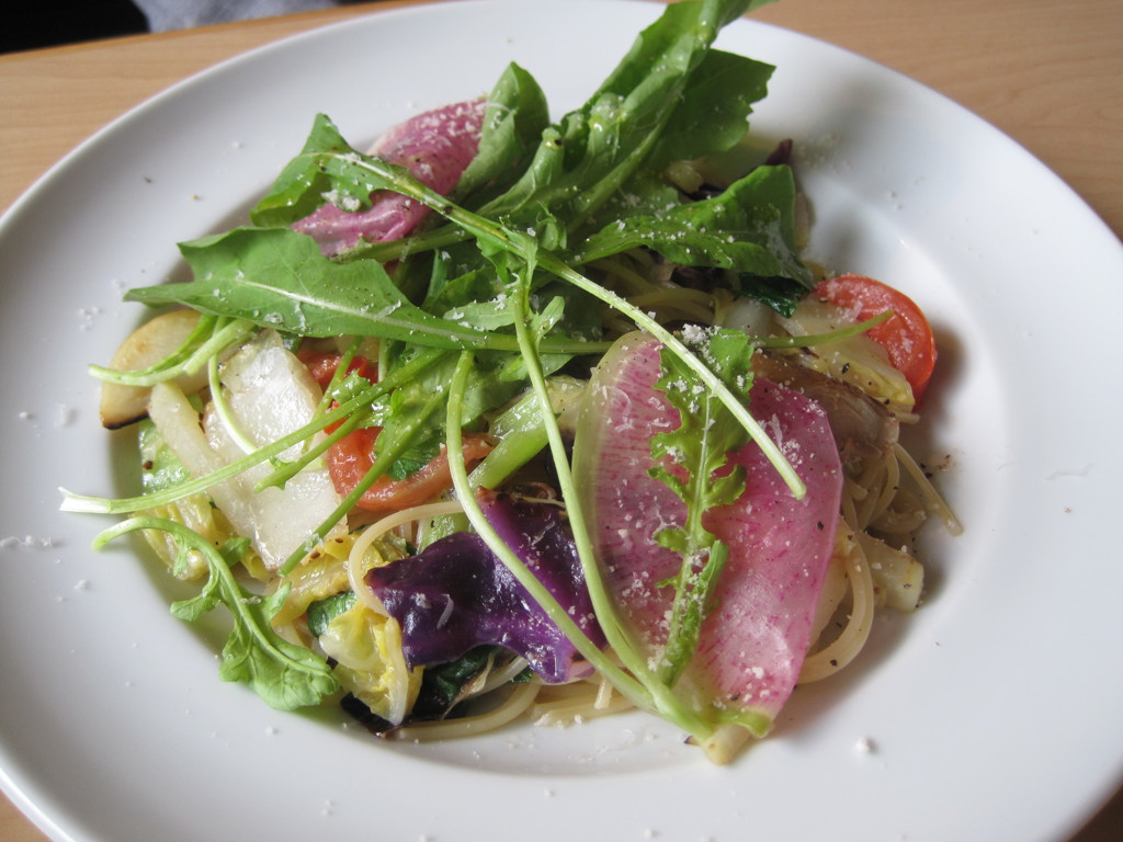 有機野菜のパスタ
