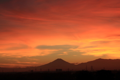 深紅の空