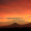 深紅の空