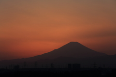 早春の夕暮