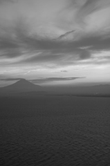 江の島からの夕景・富士５