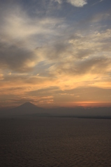 江の島からの夕景・富士１