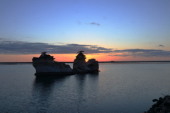 松川浦の日の出