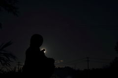 月夜の子地蔵