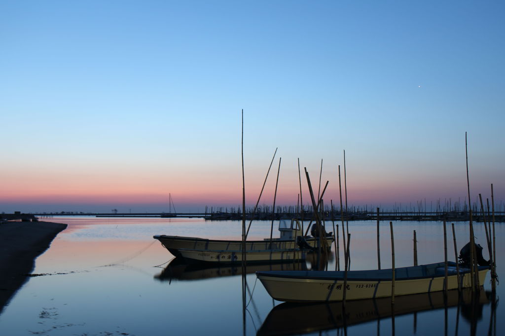 夜明け前　松川浦
