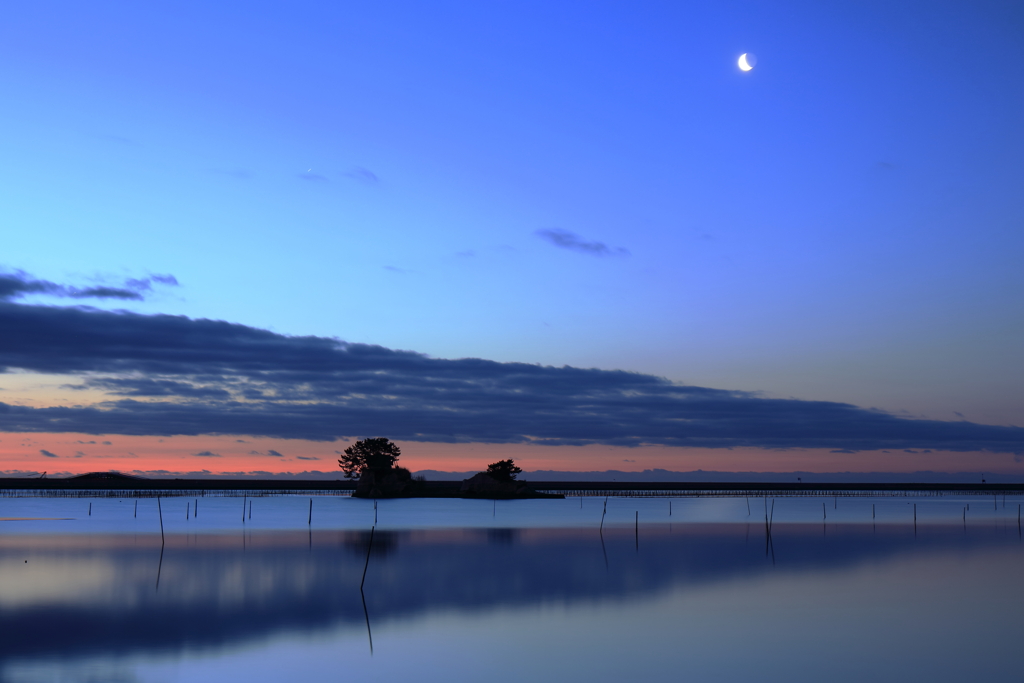 松川浦の夜明け1