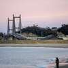 夕暮れの松川浦大橋m